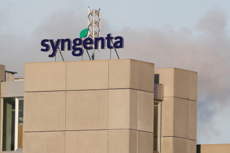 A logo is seen at the headquarters of agricultural chemical maker Syngenta in Basel, Switzerland January 30, 2020. 