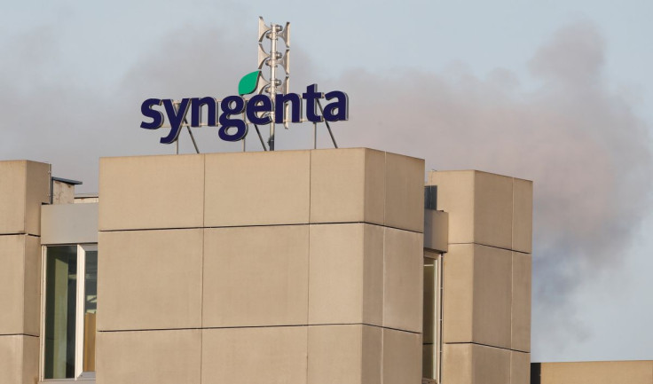 A logo is seen at the headquarters of agricultural chemical maker Syngenta in Basel, Switzerland January 30, 2020. 