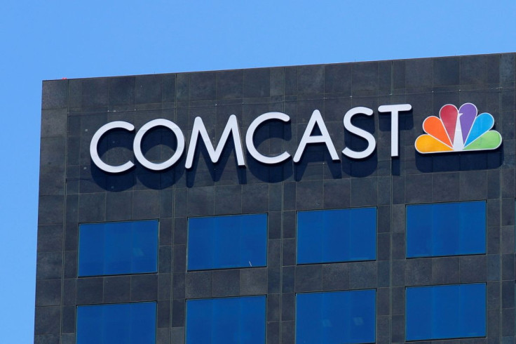 The Comcast NBC logo is shown on a building in Los Angeles, California, U.S. June 13, 2018.        