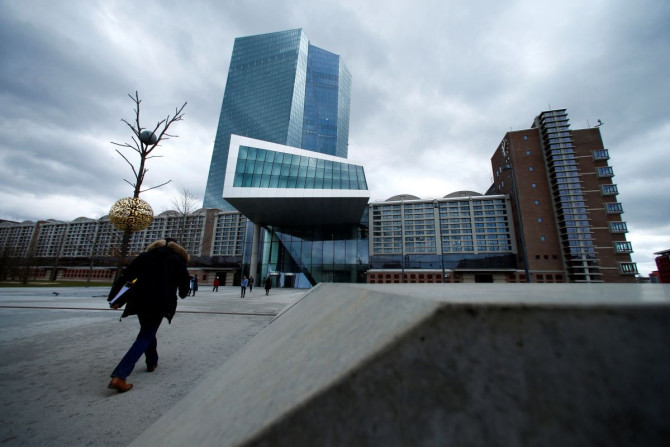 European Central Bank (ECB) headquarters building is seen in Frankfurt, Germany, March 7, 2018. 