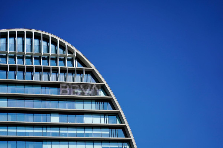 A view shows the Spanish bank BBVA's headquarters, in Madrid, Spain November 17, 2020.