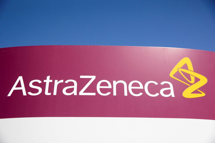 The logo for AstraZeneca is seen outside its North America headquarters in Wilmington, Delaware, U.S., March 22, 2021.  