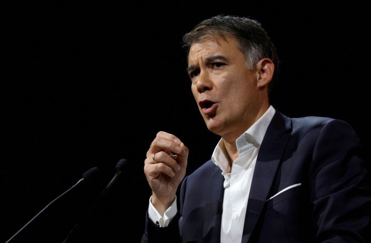 French Socialist Party (PS) First Secretary Olivier Faure speaks during the party's investiture convention in Lille, France October 23, 2021.