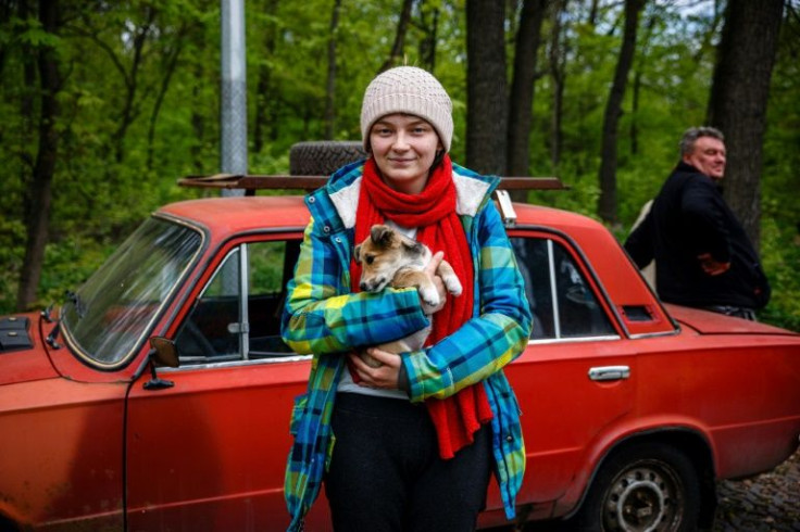 Residents grabbed their pets and whatever else they could carry and fled after being liberated by the Ukrainian army