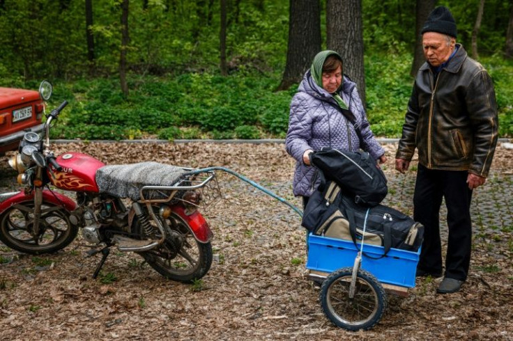 Arriving in Kharkiv in a fleet of cars, the villagers recounted their relief and spoke of the conditions they'd endured