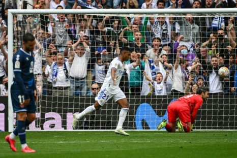 Rodrygo (C) scored twice to help secure the Spanish title for Real Madrid