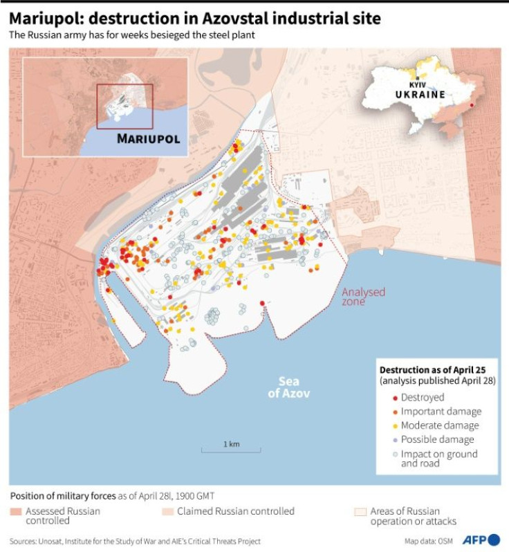 Mariupol: destruction in the Azovsal industrial site