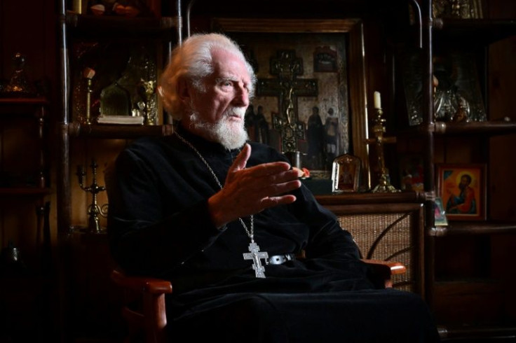 Father Georgy Edelshtein, 89, is one of the few Russian Orthodox priests to have spoken out against Moscow's military operation in Ukraine