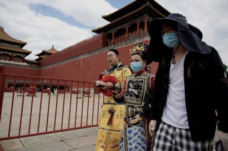 The Forbidden City's palace complex in Beijing usually sees tens of thousands of visitors a day