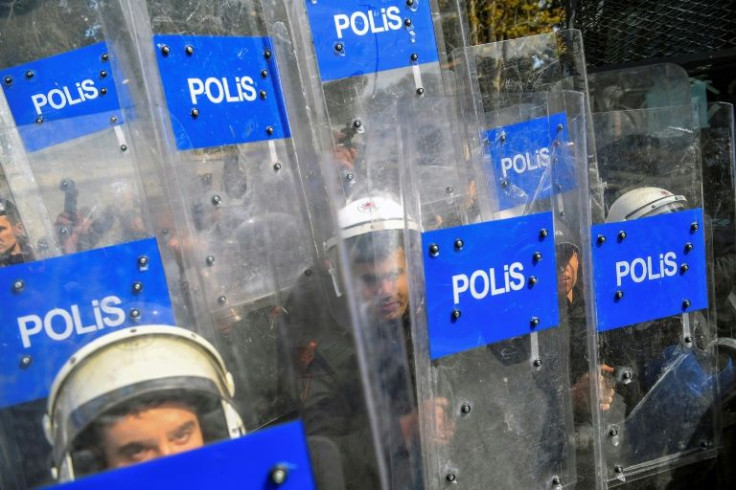 Turkish riot police moved in to quash a protest in Istanbul