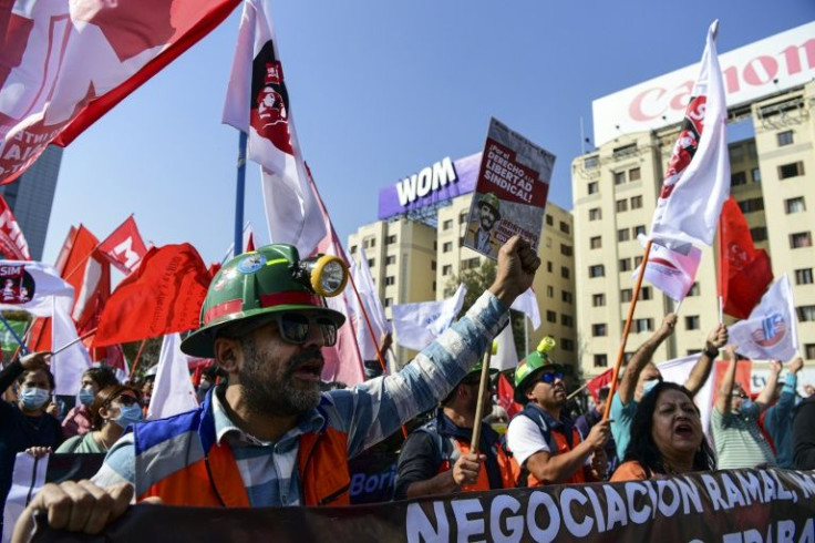 The main May Day march organized by the CUT union passed off without incident