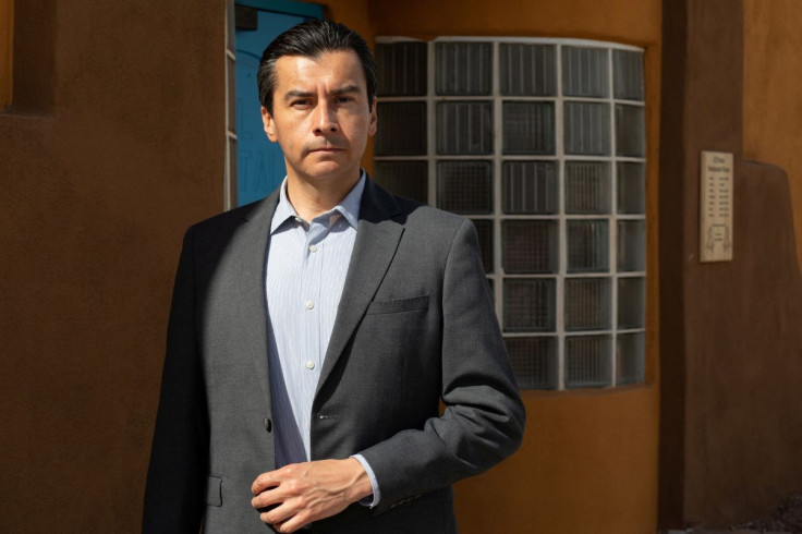 Democratic gubernatorial candidate Marco Lopez stands for a portrait after speaking with Reuters about inflation concerns in Phoenix, Arizona, U.S., April 19, 2022.