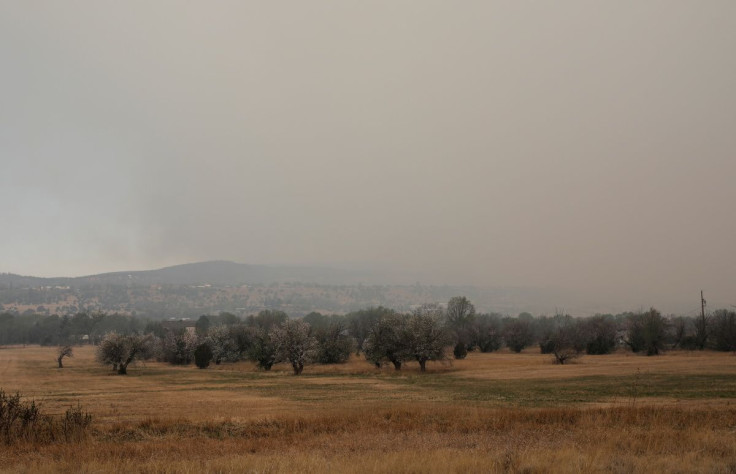 Smoke travels from the Hermits Peak and Calf Canyon wildfires, in Las Vegas, New Mexico, U.S., May 2, 2022.  