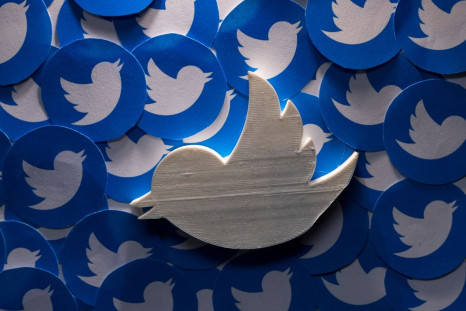 A 3D-printed Twitter logo on non-3D printed Twitter logos is seen in this picture illustration taken April 28, 2022. 
