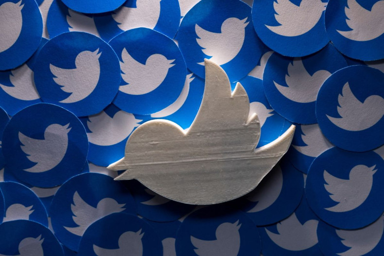 A 3D-printed Twitter logo on non-3D printed Twitter logos is seen in this picture illustration taken April 28, 2022. 