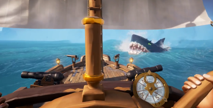 A Megalodon in Sea of Thieves