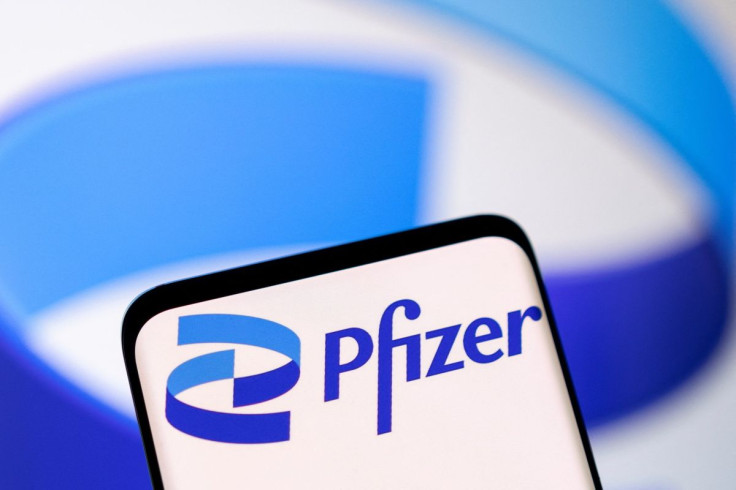 Pfizer logo is seen in this illustration taken, May 1, 2022.