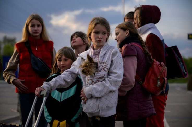 Many families have fled the Russian-occupied territories in south and east Ukraine