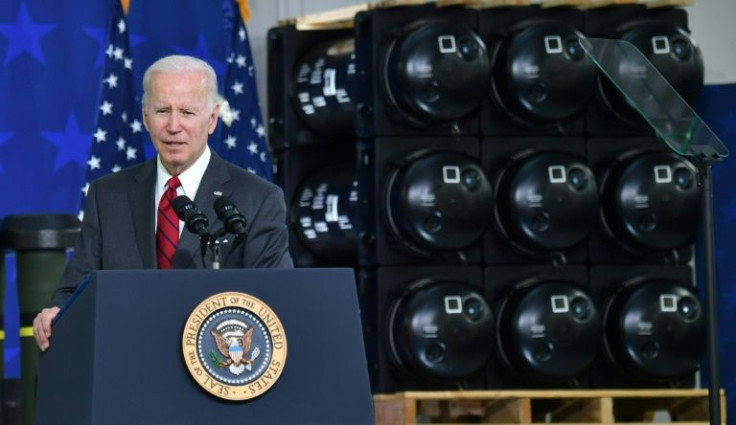US President Joe Biden praises US weaponry sent to Ukraine in a visit to the Lockheed Martin factory in Troy, Alabama
