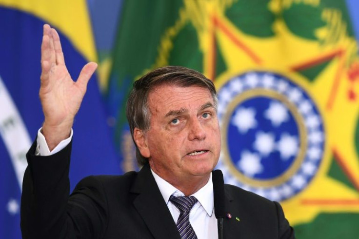 Brazilian President Jair Bolsonaro speaks March 31, 2022