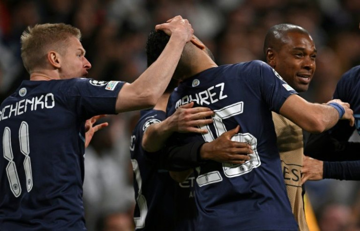 Riyad Mahrez (C) appeared to have put City into the final when he scored the opening goal of the night