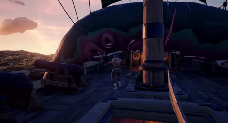 Krakens can entangle entire ships with their massive tentacles - Sea of Thieves