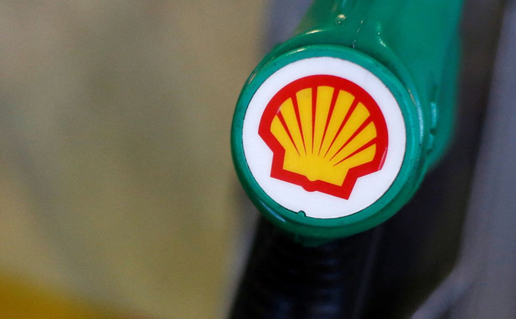 The Shell logo is seen on a pump at a Shell petrol station in London January 30, 2014. 