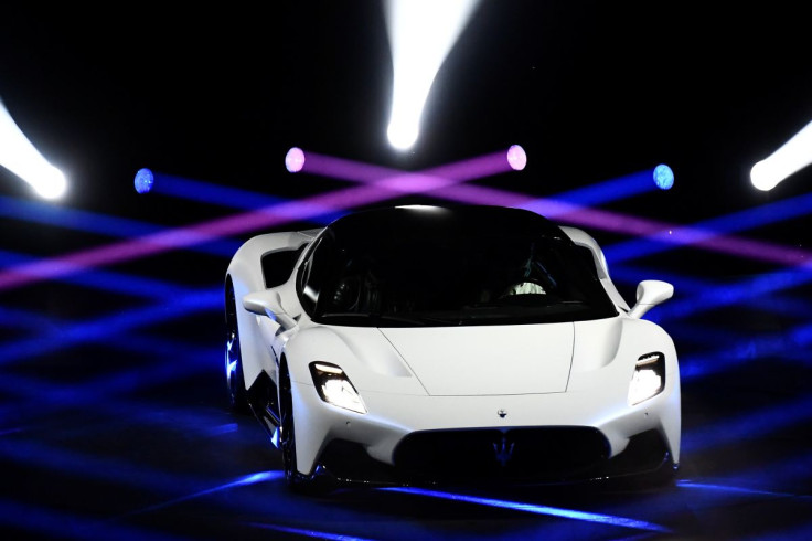 Maserati unveils its new MC20 super sports car, a key release in a pipeline of new models, including hybrid and full electric ones, in Modena, Italy, September 9, 2020.