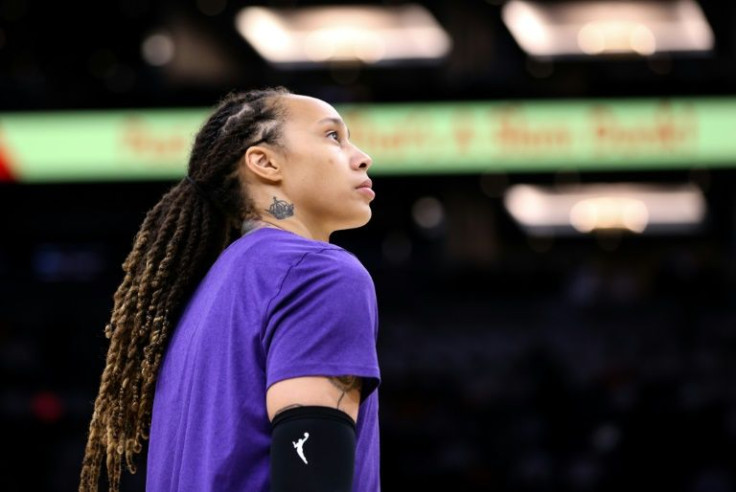 American basketball player Brittney Griner, seen in October 2021, is classified by the United States as 'wrongfully detained' in Russia