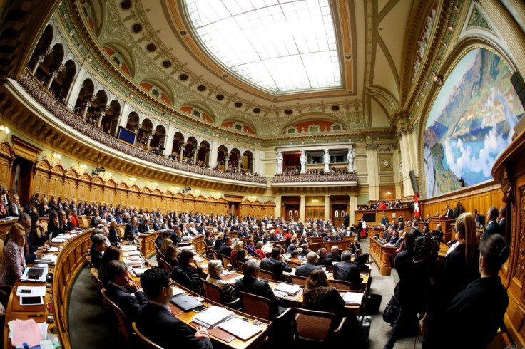 A general view shows a session at the Swiss parliament in Bern, Switzerland September 20, 2017. Reuters/Denis Balibouse