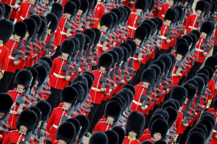 Trooping the Colour is believed to have first been performed more than 250 years ago during the reign of King Charles II and marked the official birthday of the British sovereign