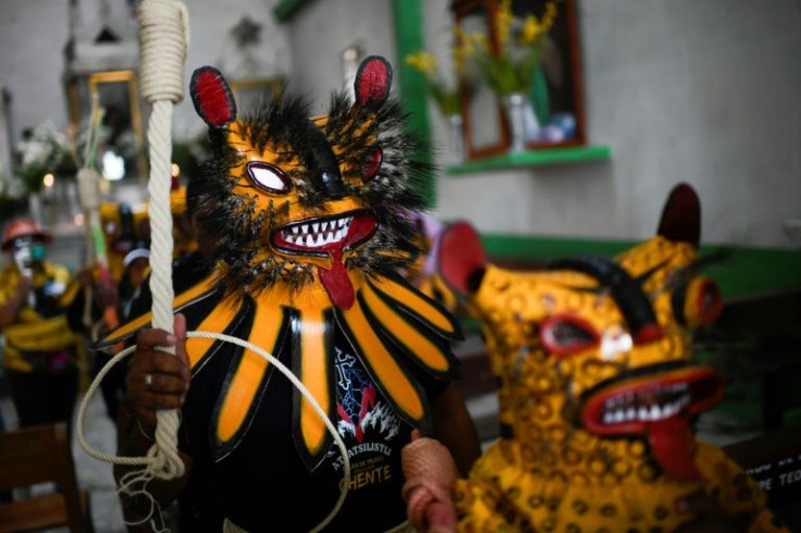The ritual, called Atsatsilistli, consists of dressing up each May 5 as tigers armed with a whip