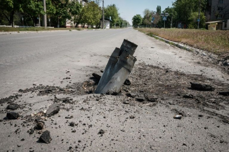The deserted streets of the easternmost city still under Ukrainian control are filled with the strewn remains of missiles and unexploded ordinances