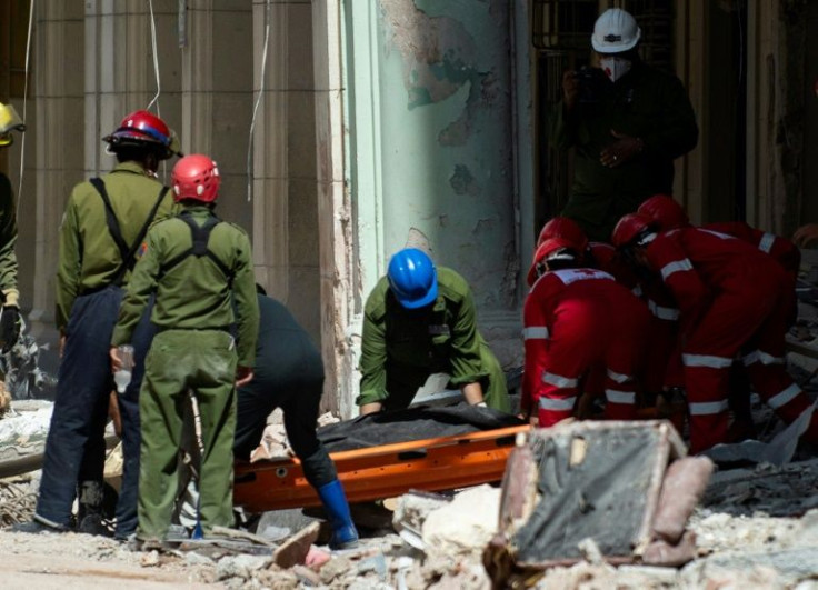 The explosion left the luxury Saratoga Hotel in ruins