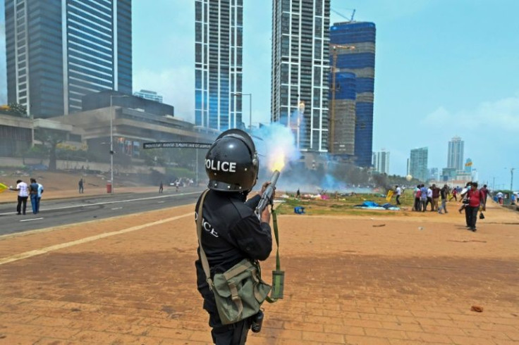 Police fired tear gas and water cannon on the government supporters who breached police lines