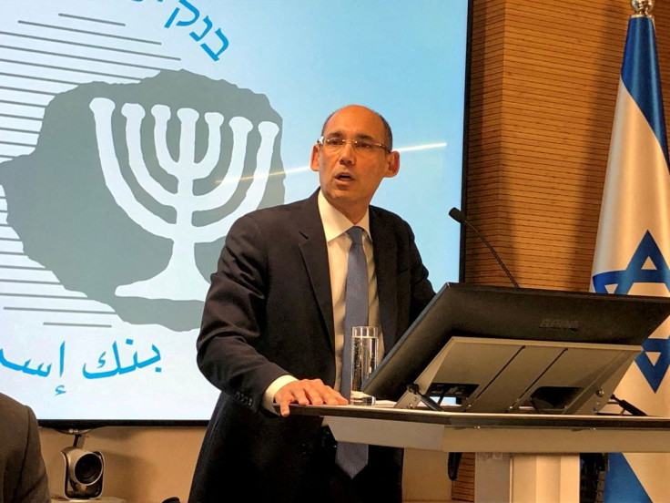 Israel's central bank chief Amir Yaron speaks at a news conference in Jerusalem January 7, 2019.