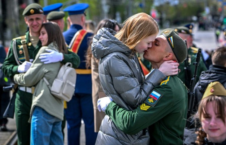 Thousands of Russian servicemen took part in Monday's Victory Day parade