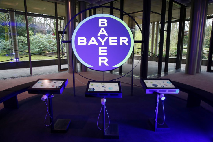 The logo of Bayer AG is seen in a showroom of the German drugmaker where the annual results news conference takes place in Leverkusen, Germany February 27, 2020.