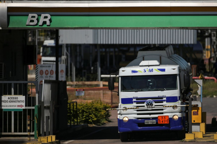 A tanker truck leaves the Alberto Pasqualini Refinery of state-run oil company Petrobras in Canoas, Rio Grande do Sul state, Brazil, October 25, 2021.