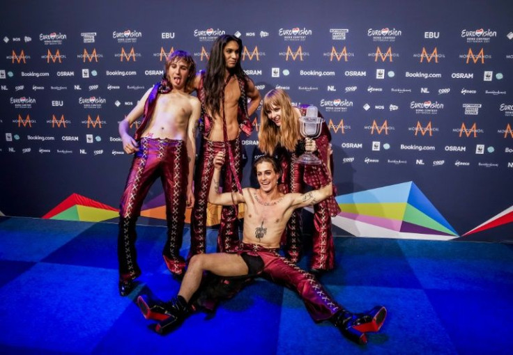 Last year's winners, Italy's leatherclad glam band Maneskin, will perform at the finale Saturday
