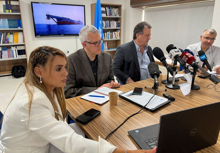 David Gressly, the United Nations Resident and Humanitarian Coordinator for Yemen, attends a news briefing at the UNDP Regional Hub Office for Arab States in Amman, Jordan May 9, 2022.