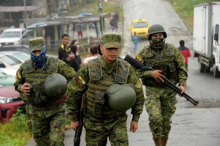 Soldiers were deployed to help search for escapees