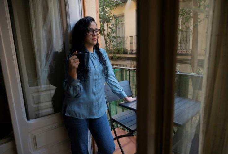 Cuban journalist Monica Baro is pictured at her home in Madrid, which is rivalling with Miami as a haven for Latin American political opponents.