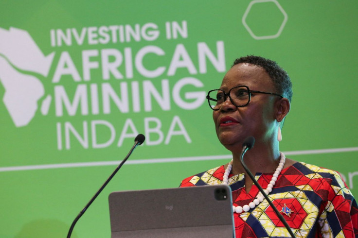 DRC minister of mines Antoinette N'Samba Kalambayi speaks during African Mining Indaba 2022, in Cape Town, South Africa, May 11, 2022.