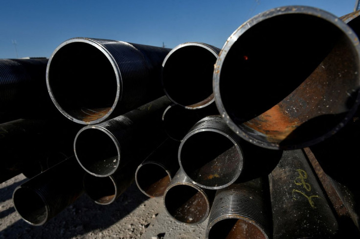 Drill pipe is seen on an oil lease owned by Oasis Petroleum in the Permian Basin near Wink, Texas U.S. August 22, 2018. Picture taken August 22, 2018.