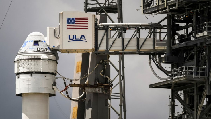 An Atlas V rocket carrying Boeing's CST-100 Starliner capsule is prepared for launch to the International Space Station for a do-over test flight in Cape Canaveral, Florida, U.S. August 2, 2021. 