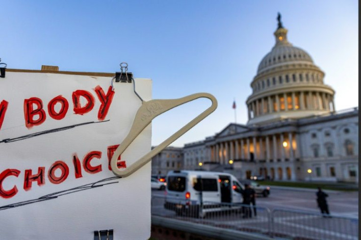 Abortion rights demonstrators gather in front of the US Supreme Court on May 10, 2022