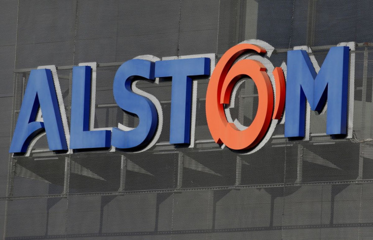 A logo of Alstom is seen at the Alstom's plant in Semeac near Tarbes, France, February 15, 2019.
