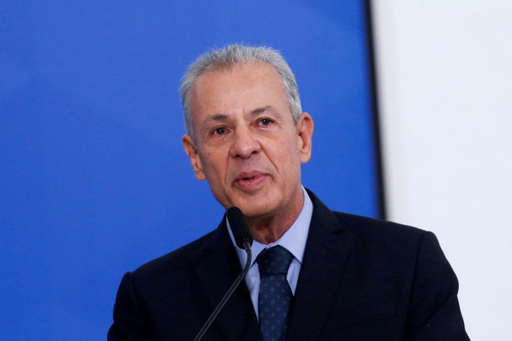 Brazil's Energy Minister Bento Albuquerque speaks during a ceremony at the Planalto Palace in Brasilia, Brazil, August 11, 2021.