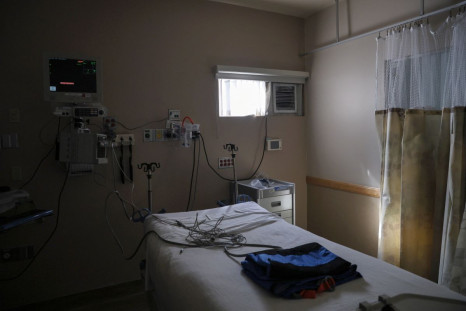 An empty hospital bed sits inside the former Intensive Care Unit for COVID-19 patients at Providence Mission Hospital in Mission Viejo, California, April 12, 2022. Picture taken April 12, 2022.  
